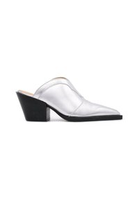 Copenhagen Studios TEXANO - Ciabattine con tacco - silver