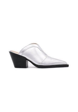 TEXANO - Ciabattine con tacco - silver