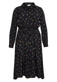 Kaffe Curve Skjortekjole - black