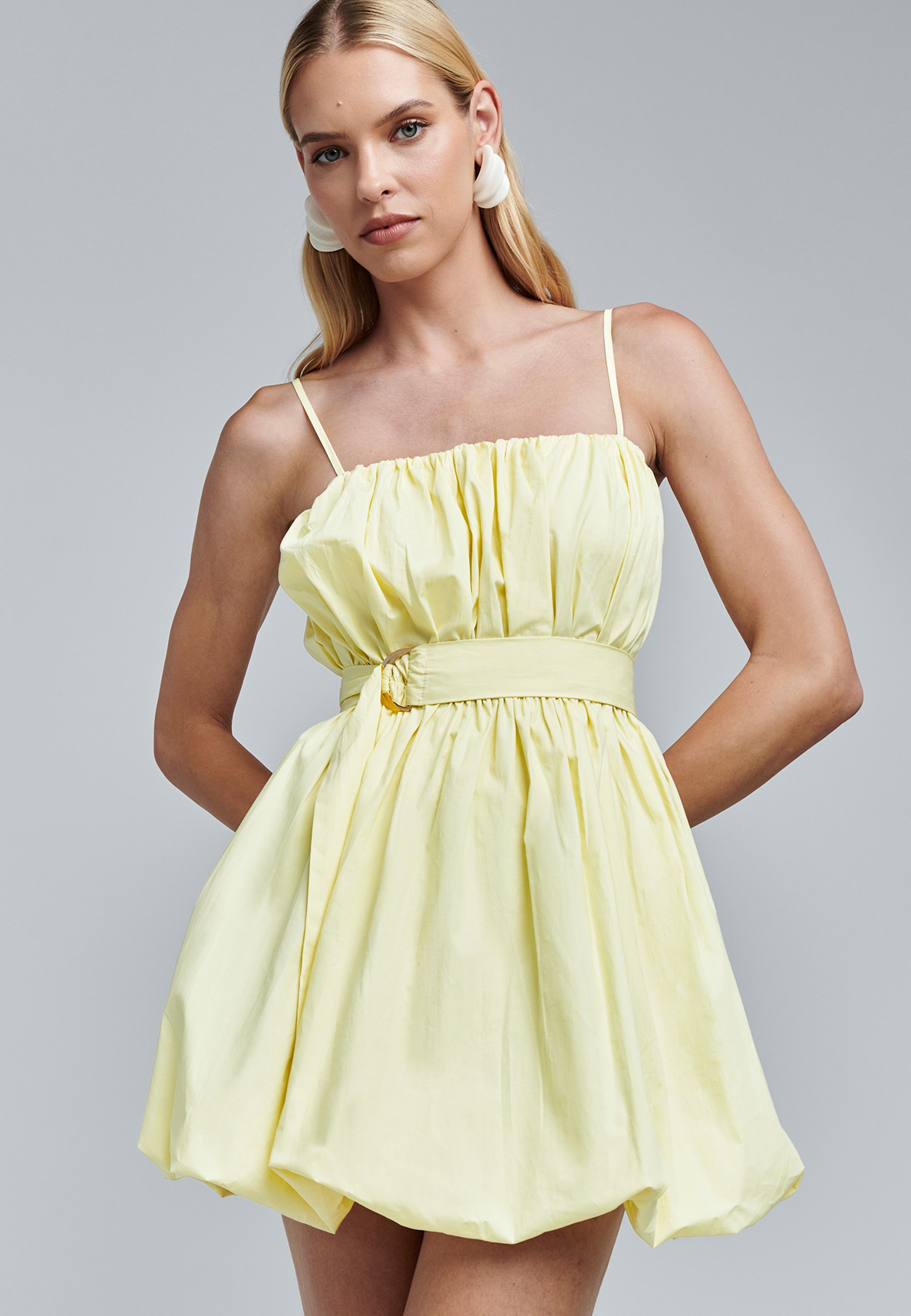 BWLDR KHYLA MINI - Day dress - pastel yellow/light yellow - Zalando.ie