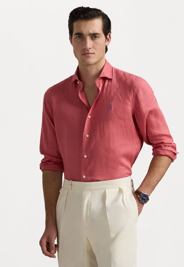 SLIM FIT LINEN SHIRT - Shirt - adirondack berry