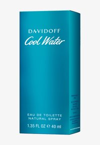 Davidoff Cool Water Eau de Toilette in a sleek, turquoise box, featuring white text and detailing, contains 40 ml of product.