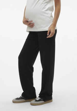 LUNA STRAIGHT PANTS - Nadrágok - black