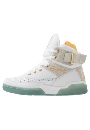 Patrick Ewing 33 HI X LAURENS - Vysoké tenisky - white/pale gold