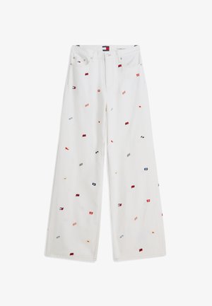 Tommy Jeans, CLAIRE WIDE - Széles szárú - denim white