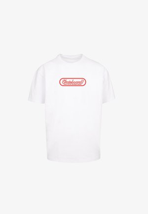 Merchcode, THE SKATEBOARD MAGAZIN - Trükipildiga T-särk - white