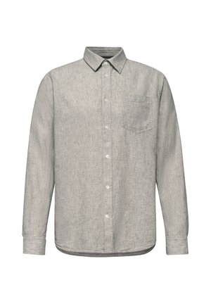 Street One MEN, LONG-SLEEVE SHIRT MADE OF LINEN BLEND - Shirt - oak brown