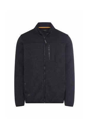 camel active, FLEECEJACKE MIT HOHEM STEHKRAGEN - Fleecejas - dark navy