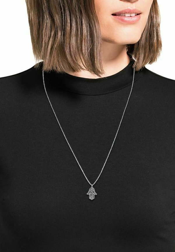 HAMSA HAND - Halskette - silberfarben