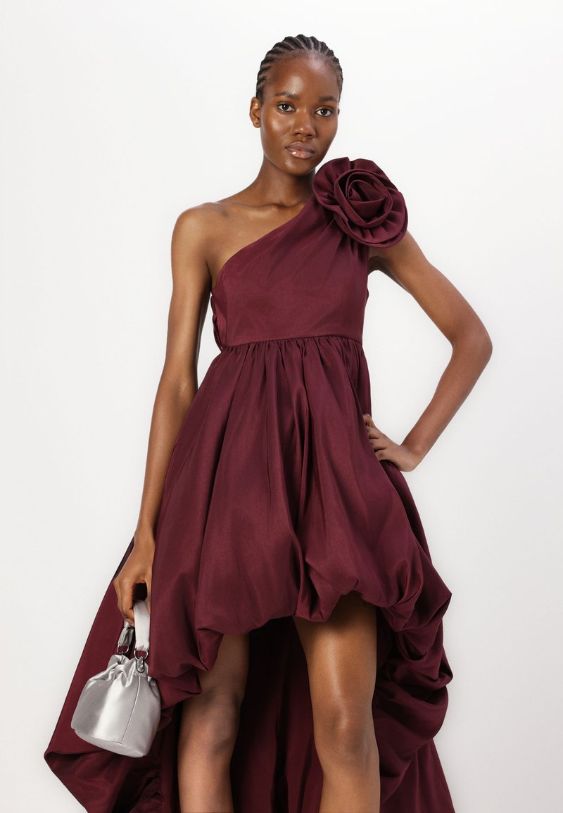 strapless open back dress Sonia Draped One Shoulder Mini Dress main image 1