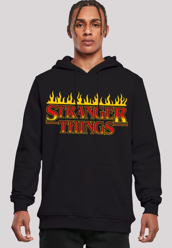 STRANGER THINGS FIRE LOGO NETFLIX TV SERIES - Kapuzenpullover - schwarz