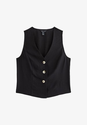 New Look BUTTON FRONT - Bodywarmer - black