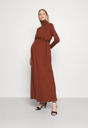 DORIS - Vestito lungo - marsalla