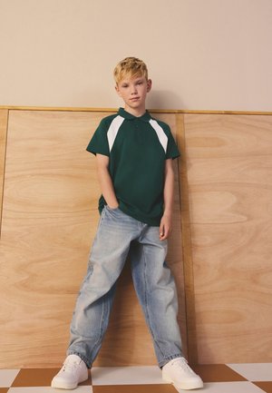 Next, REGULAR FIT COLOURBLOCK - Poloshirts - green white