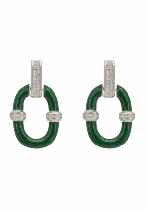 OVAL DROP  - Earrings - green