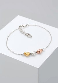 Elli HERZ LIEBE TRI-COLOR  - Armband - silver-coloured
