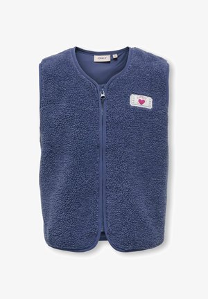 ONLY GIRLS, TEDDY GILET KOGBABY TEDDY GILET - Bodywarmer - blue indigo