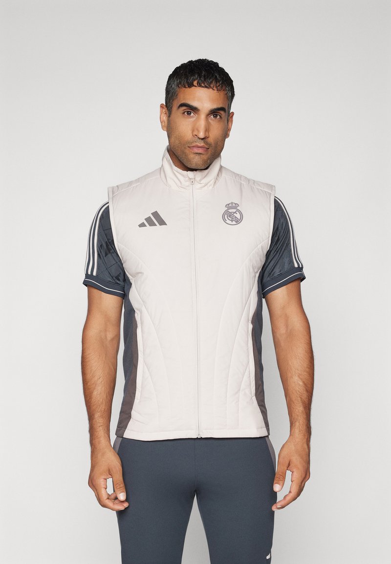 adidas Performance REAL MADRID EU WINTER VEST - Väst - putty mauve/dark grey/charcoal