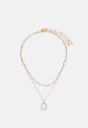 DESTINIE 2 PACK - Collier - gold-coloured/clear multi