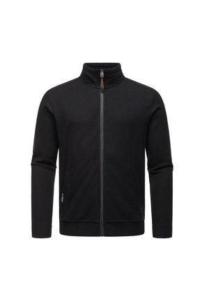 Sweater met rits - black
