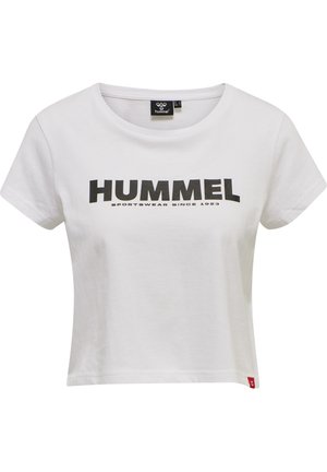Hummel LLEGACY CROPPED  - T-Shirt print - white black