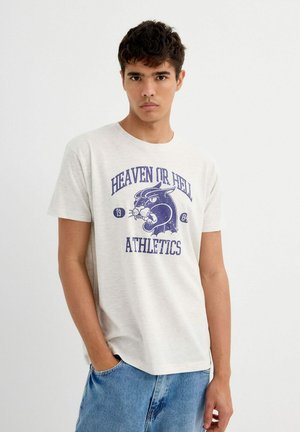 HEAVEN OR HELL - Camiseta estampada - gris