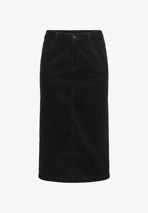 Kaffe Curve KIRSTIN - A-vonalú szoknya - black deep