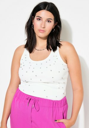 SHAPE VINTAGE LOOK STRASS - Toppi - off white