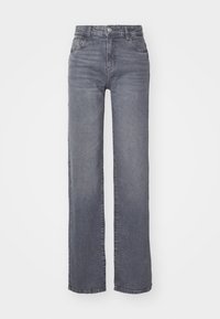 NMYOLANDA WIDE LEG JEANS - Wide Leg - dark grey denim