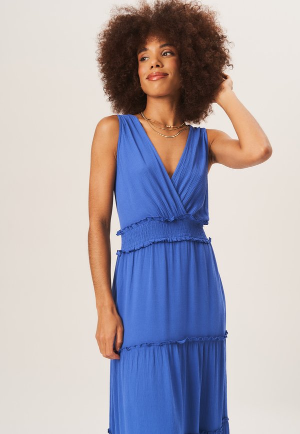 SHIRRED WAIST WRAP TIERED - Maxi dress3