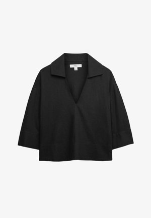 Marks & Spencer, COLLARED POPOVER - Blusa - black