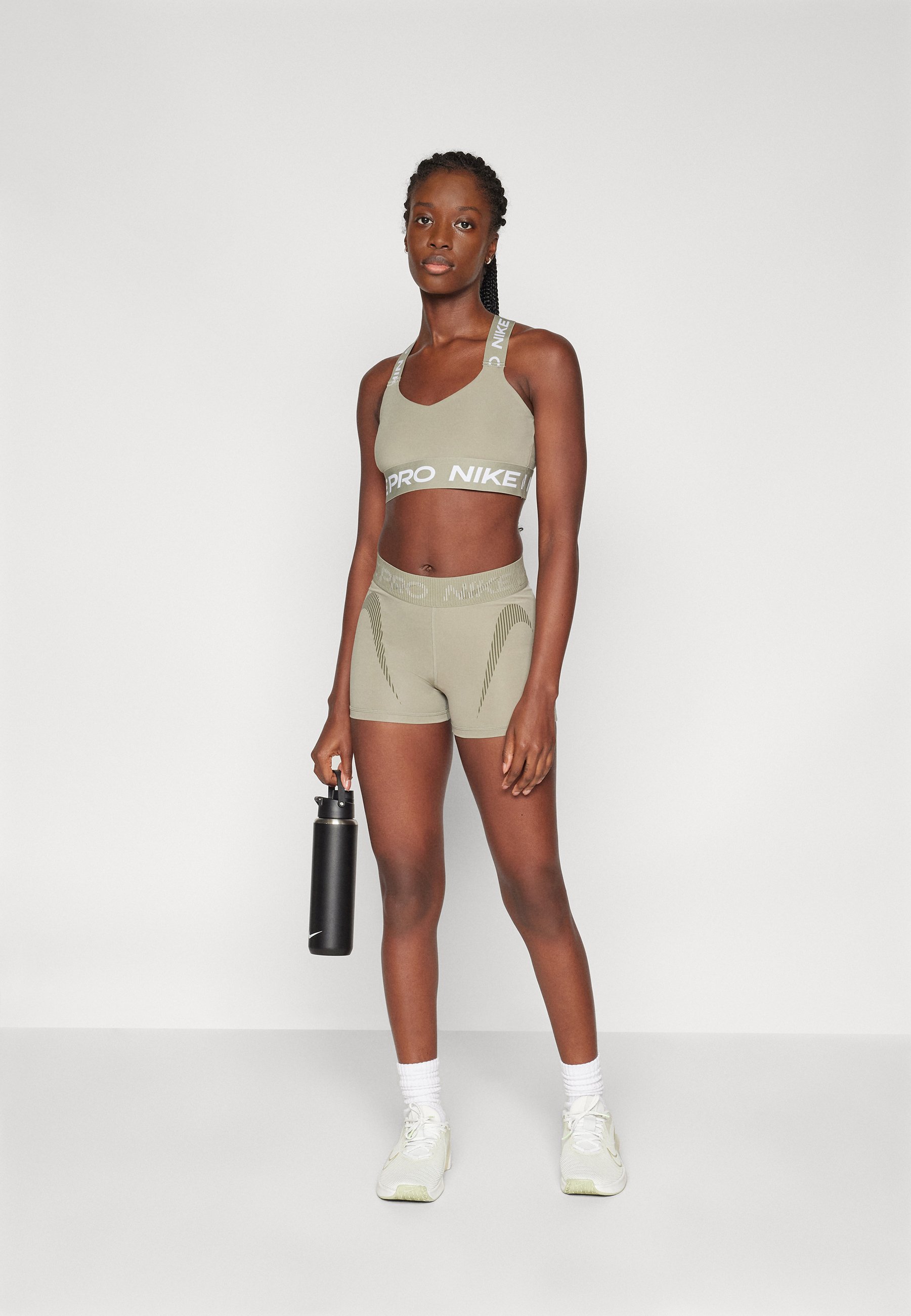 nike beige sports bra