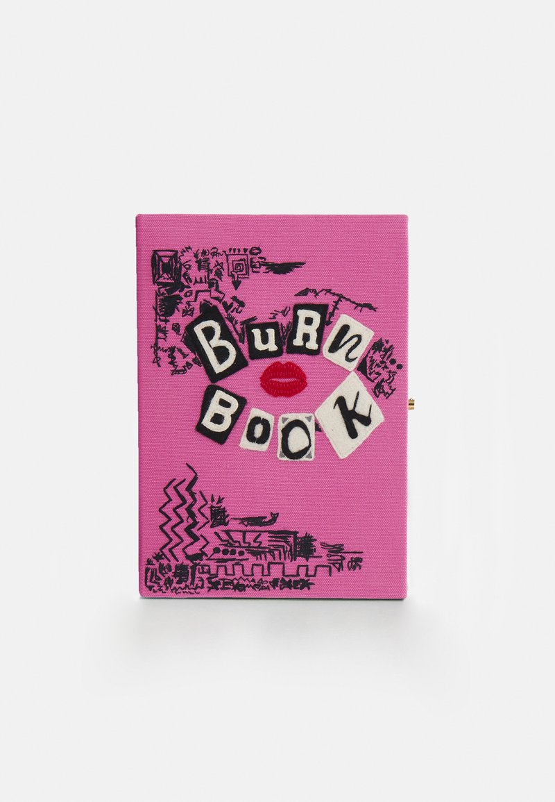 Olympia Le-Tan BOOK CLUTCH THE BURNING BOOK - Geantă plic - latim pink