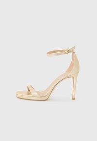 Sandalen met hoge hak - light gold-coloured