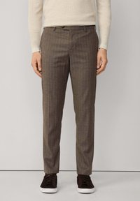 Façonnable STRIPED - Pantalones - mud brown