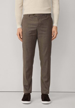 Façonnable STRIPED - Pantalones - mud brown