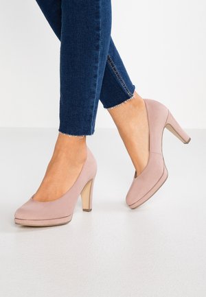 Klassiska pumps - mottled light pink