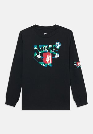 TEE BOXY SLIDE UNISEX - Top dugih rukava - black