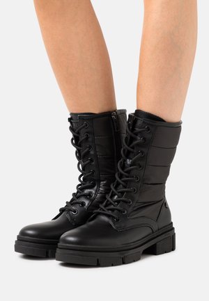 XTI Stivaletti stringati - black