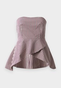 VOLANS STRIPED PETAL - Top - plum stripe