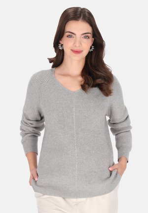 Jersey de punto - light grey melange