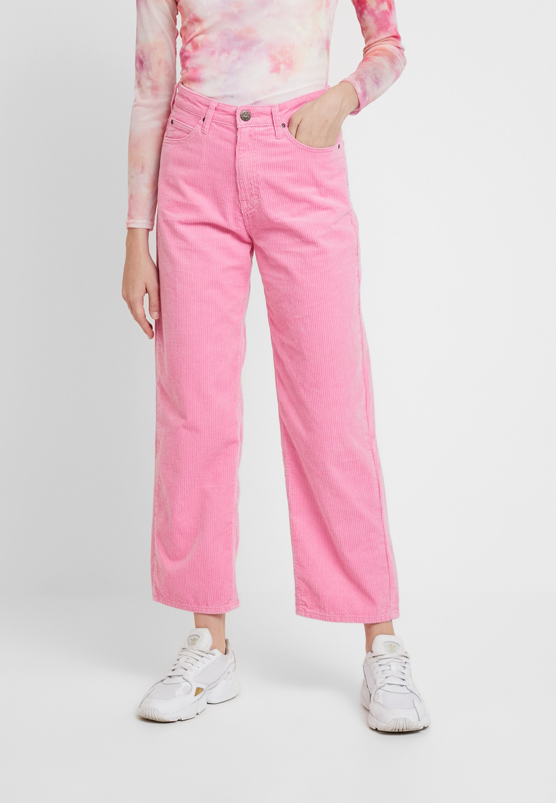 pink lee pants
