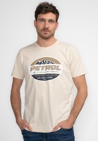 Petrol Industries T-shirt print - ecru