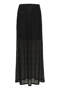 LAILA LONG SKIRT - Maxi skirt - black