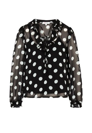 Morgan, MORGAN MORGAN VOILE BLOUSE WITH TIE NECK - Blouse - multicolore