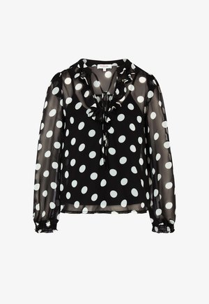 Morgan, MORGAN MORGAN VOILE BLOUSE WITH TIE NECK - Bluse - multicolore