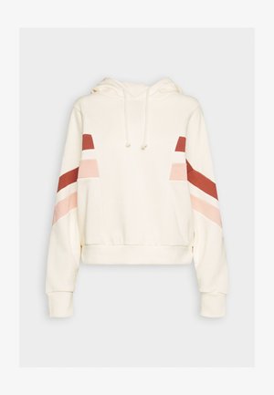 Even&Odd, Jersey con capucha - white/brown/pink