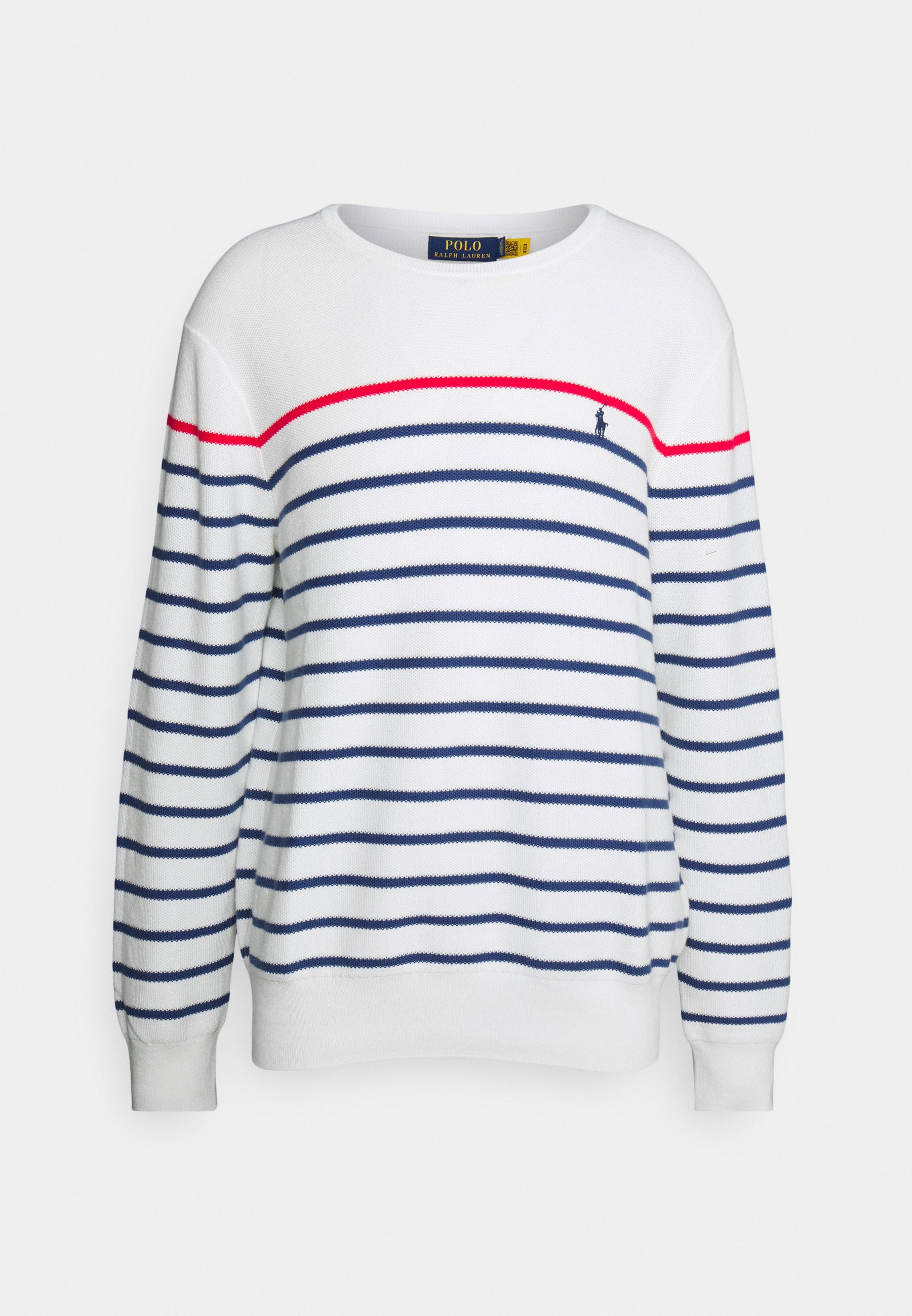Polo Ralph Lauren Men's Round Neck Cotton Sweater Color White
