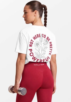 Gorilla Wear, VIENNA OVERSIZED T-SHIRT - Print T-shirt - white
