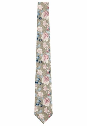 SIGNATURE PRINTED - REGULAR FIT - Krawatte - neutral brown pink floral